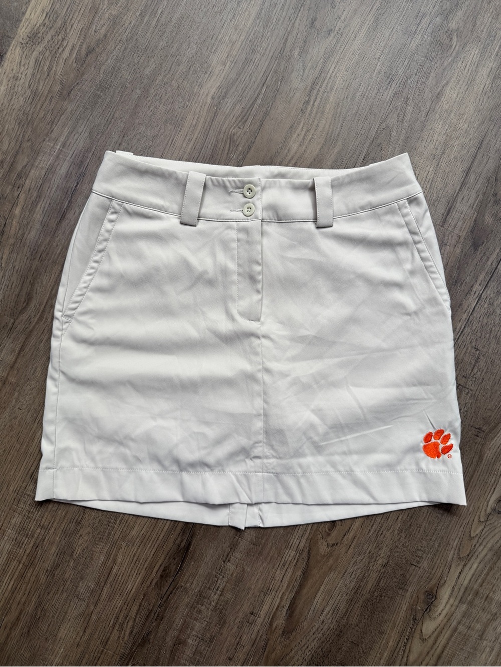 Nike Golf Tour Performance Clemson Beige Tan Skort - Size 4